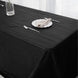 90x156Inch Black Accordion Crinkle Taffeta Rectangular Tablecloth