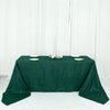 90x156Inch Hunter Emerald Green Accordion Crinkle Taffeta Rectangular Tablecloth