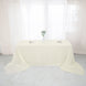 90x156Inch Ivory Accordion Crinkle Taffeta Rectangular Tablecloth