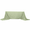 90x156inch Sage Green Accordion Crinkle Taffeta Rectangular Tablecloth