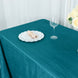 90x156Inch Teal Accordion Crinkle Taffeta Rectangular Tablecloth