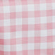 54Inch Square Buffalo Plaid Polyester Overlay | Checkered Gingham Overlay - White/Rose Quartz#whtbkgd