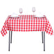 White/Red | Checkered Gingham Polyester Tablecloth