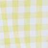 Buffalo Plaid Tablecloths | 54"x54" Square | White/Yellow | Checkered Gingham Polyester Tablecloth#whtbkgd