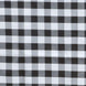 Buffalo Plaid Tablecloths | 60x102 Rectangular | White/Black | Checkered Polyester Linen Tablecloth#whtbkgd