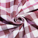 Buffalo Plaid Tablecloth | 60x102 Rectangular | White/Burgundy | Checkered Polyester Linen Tablecloth