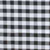 Buffalo Plaid Tablecloths | 60x126 Rectangular | White/Black | Checkered Polyester Tablecloth#whtbkgd