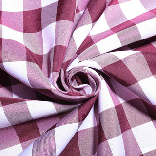 Create a Stunning Tablescape with our Checkered Polyester Tablecloth