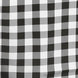 70inch Square Buffalo Plaid Polyester Overlay | Checkered Gingham Overlay - White/Black#whtbkgd