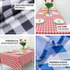 Buffalo Plaid Tablecloths | 90"x132" Rectangular | White/Burgundy | Checkered Polyester Linen Tablecloth