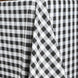 Buffalo Plaid Tablecloth | 90"x156" Rectangular | White/Black | Checkered Polyester Linen Tablecloth