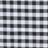 Buffalo Plaid Tablecloths | 90inches Round | White/Black | Checkered Polyester Tablecloth#whtbkgd