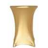 32inch Dia Premium Metallic Gold Spandex Highboy Cocktail Table Cover