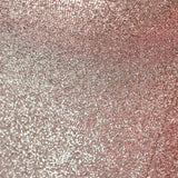Blush / Rose Gold Metallic Shimmer Tinsel Spandex Cocktail Table Cover#whtbkgd
