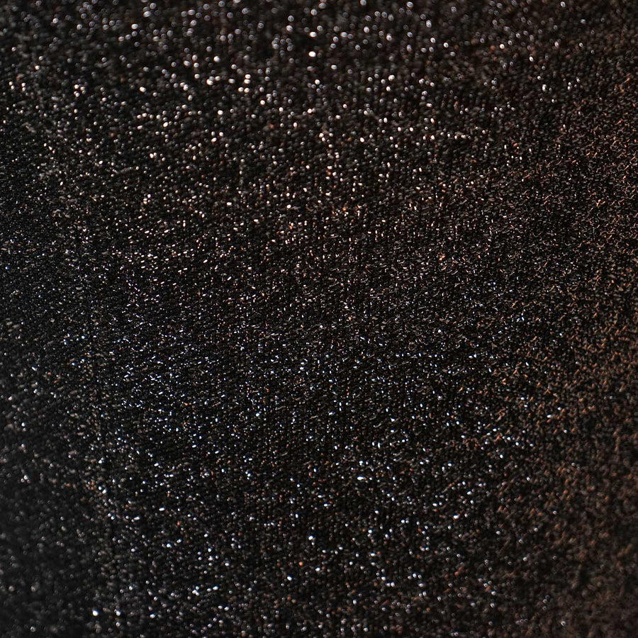Black Metallic Shimmer Tinsel Spandex Cocktail Table Cover#whtbkgd