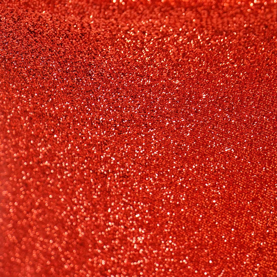 Red Metallic Shimmer Tinsel Spandex Cocktail Table Cover#whtbkgd