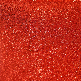 Create a Dazzling Ambiance with the Red Metallic Shiny Glittered Spandex Cocktail Table Cover