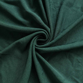 Create an Enchanting Atmosphere with the Hunter Emerald Green Spandex Stretch Fitted Cocktail Table Cover