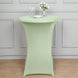Sage Green Spandex Stretch Fitted Cocktail Table Cover