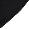 Black Round Heavy Duty Spandex Cocktail Table Cover With Natural Wavy Drapes