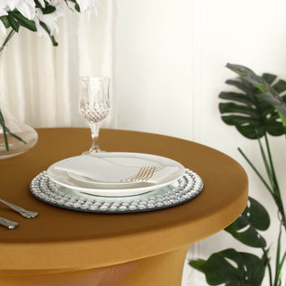 Create a Dazzling Atmosphere with Gold Spandex Table Decorations