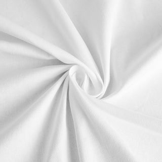 White Seamless 54"x54" Cotton Linen Square Table Overlay