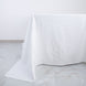 90inch x 90inch White Square Chambury Casa 100% Cotton Linen Tablecloth