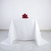 90inch x 90inch White Square Chambury Casa 100% Cotton Linen Tablecloth