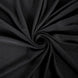 70" Black Round 100% Cotton Linen Seamless Tablecloth | Washable#whtbkgd