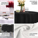 90" Black Round 100% Cotton Linen Seamless Tablecloth | Washable