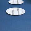 90"x132" Premium Dark Blue Faux Denim Polyester Rectangular Tablecloth