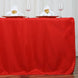 6FT Fitted RED Wholesale Polyester Table Cover Wedding Banquet Event Tablecloth