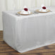 6FT Fitted SILVER Wholesale Polyester Table Cover Wedding Banquet Event Tablecloth