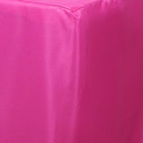 8FT Fuchsia Fitted Polyester Rectangular Table Cover#whtbkgd