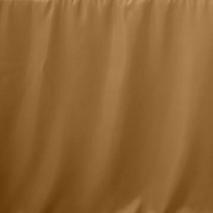 8FT Gold Fitted Polyester Rectangular Table Cover#whtbkgd