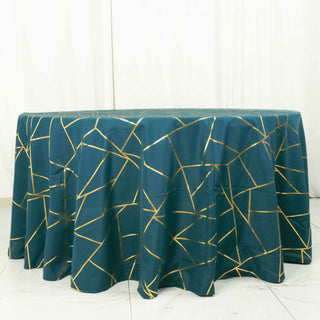 Elegant Peacock Teal Tablecloth for Stunning Event Decor