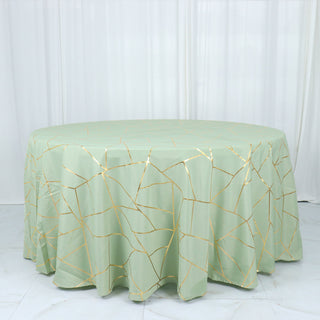 Create Unforgettable Tablescapes with Sage Green and Gold Foil