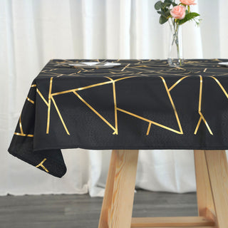 Create a Memorable Event with Gold Foil Geometric Pattern