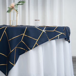 Create Unforgettable Moments with the Gold Foil Geometric Pattern Overlay