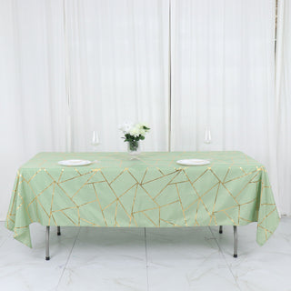 Elevate Your Event Decor with the Sage Green Polyester Tablecloth