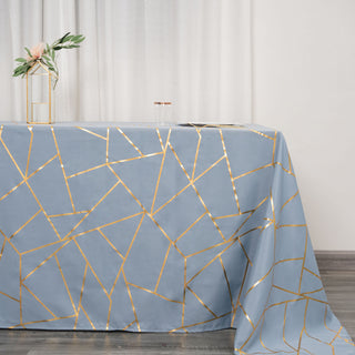 Create Unforgettable Memories with Our Dusty Blue Polyester Tablecloth