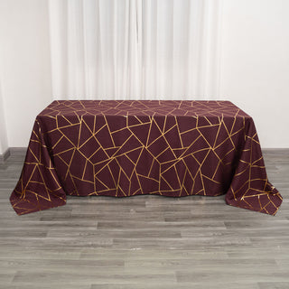 Add Elegance to Your Event with the Burgundy Polyester Tablecloth