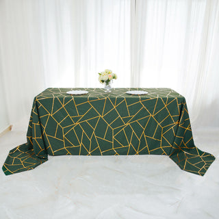 Add Elegance to Your Table with the Hunter Emerald Green Polyester Tablecloth