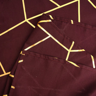 Enhance Your Event Decor with the Burgundy and Gold Combination