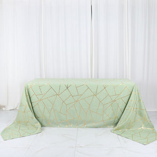 Elevate Your Event Decor with the Sage Green Rectangle Tablecloth
