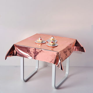 Versatile and Stylish Rose Gold Tablecloth