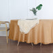 108" Natural Linen Round Tablecloth | Slubby Textured Wrinkle Resistant Tablecloth