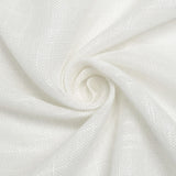 108" White Linen Round Tablecloth | Slubby Textured Wrinkle Resistant Tablecloth#whtbkgd