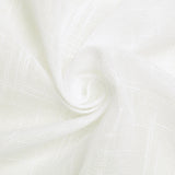 120" White Linen Round Tablecloth | Slubby Textured Wrinkle Resistant Tablecloth#whtbkgd