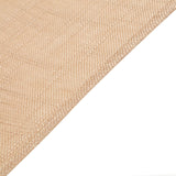 60x102 Natural Linen Rectangular Tablecloth | Slubby Textured Wrinkle Resistant Tablecloth